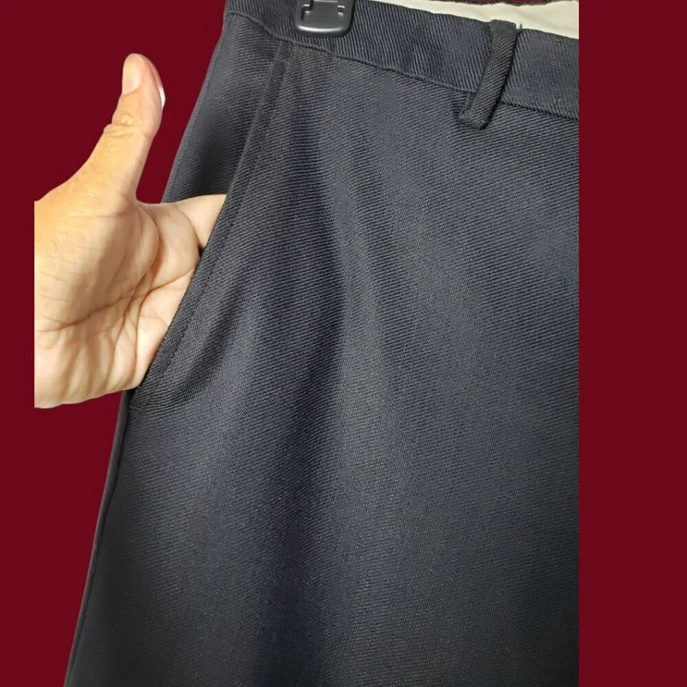 Salvatore Ferragamo Mens Wool Blend Trousers Made in Italy Midnight Blue  Size52